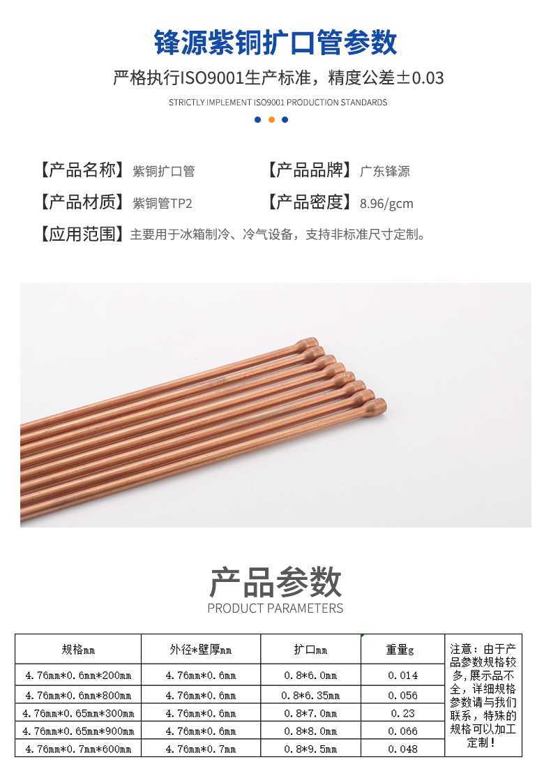 紫銅擴(kuò)口管